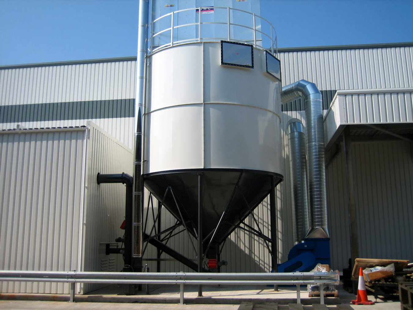 80m3 conical bottom silo