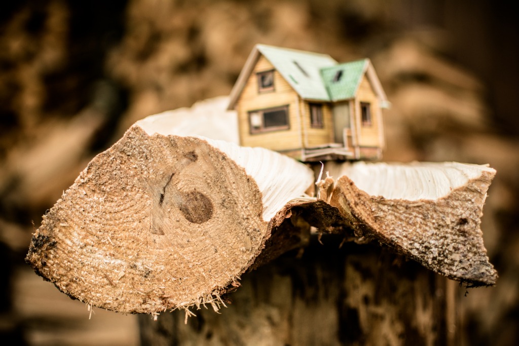 Wooden House Model